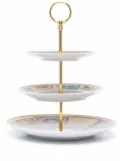 Versace Barocco Mosaic cake stand - White