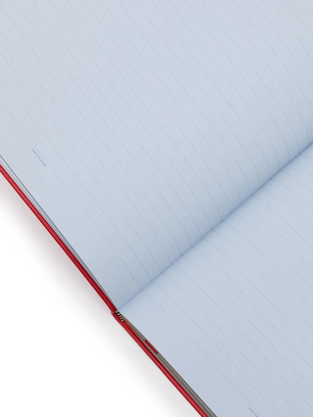 Smythson Portobello Leather Notebook In Red