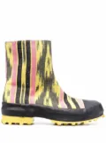 CamperLab Traktori abstract-print ankle boots - Yellow