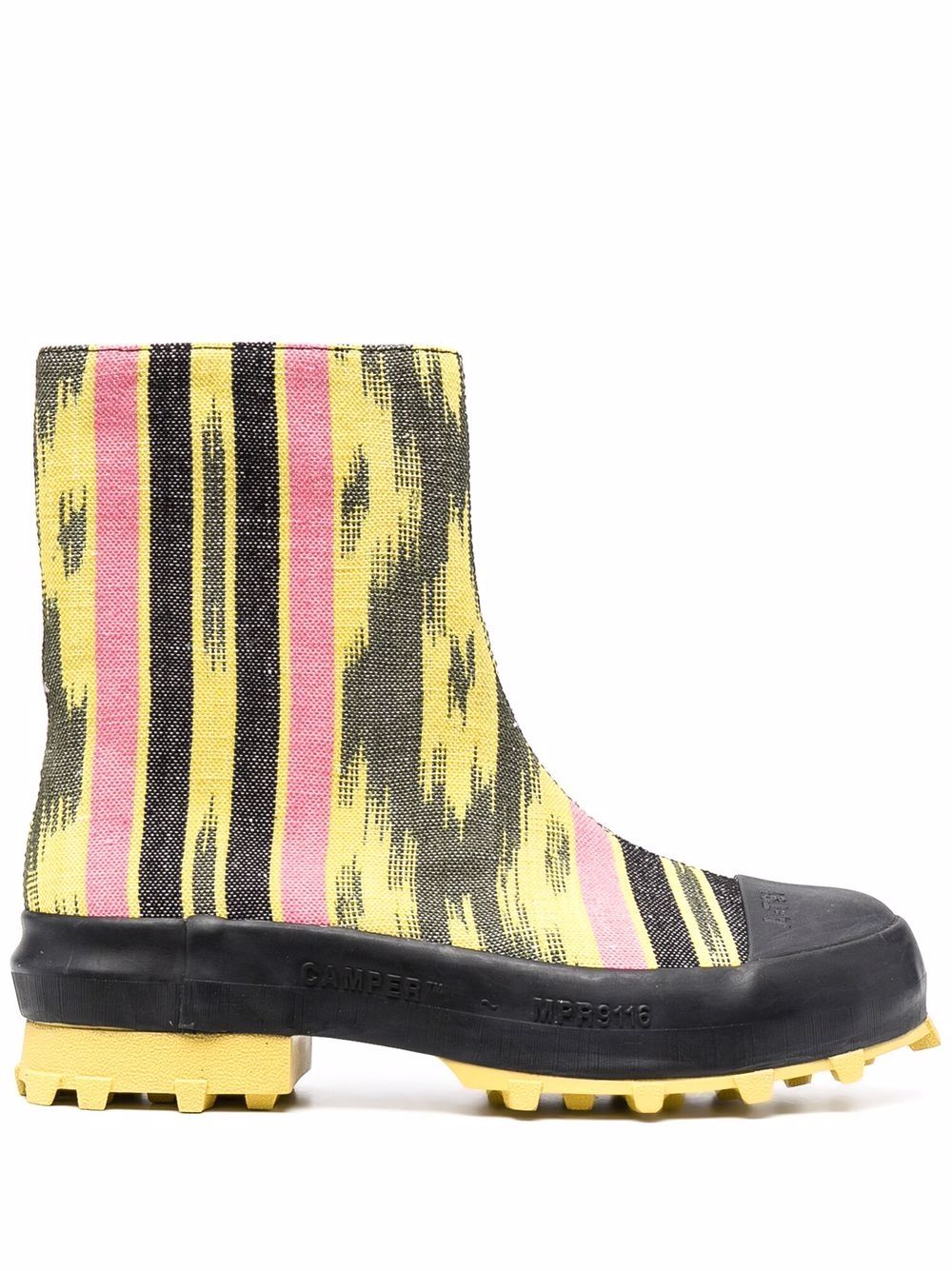 

CamperLab Traktori abstract-print ankle boots - Yellow