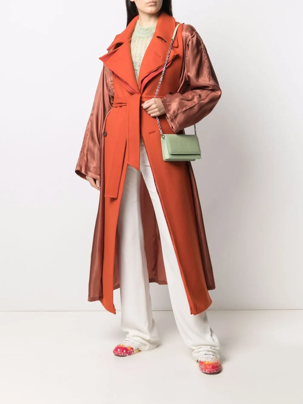 фото Maison margiela большой кошелек из зернистой кожи