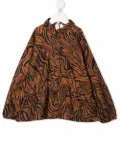 Andorine TEEN animal-print shirt - Brown