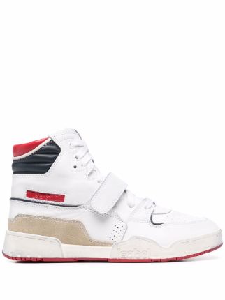 ISABEL MARANT Panelled high-top Sneakers - Farfetch