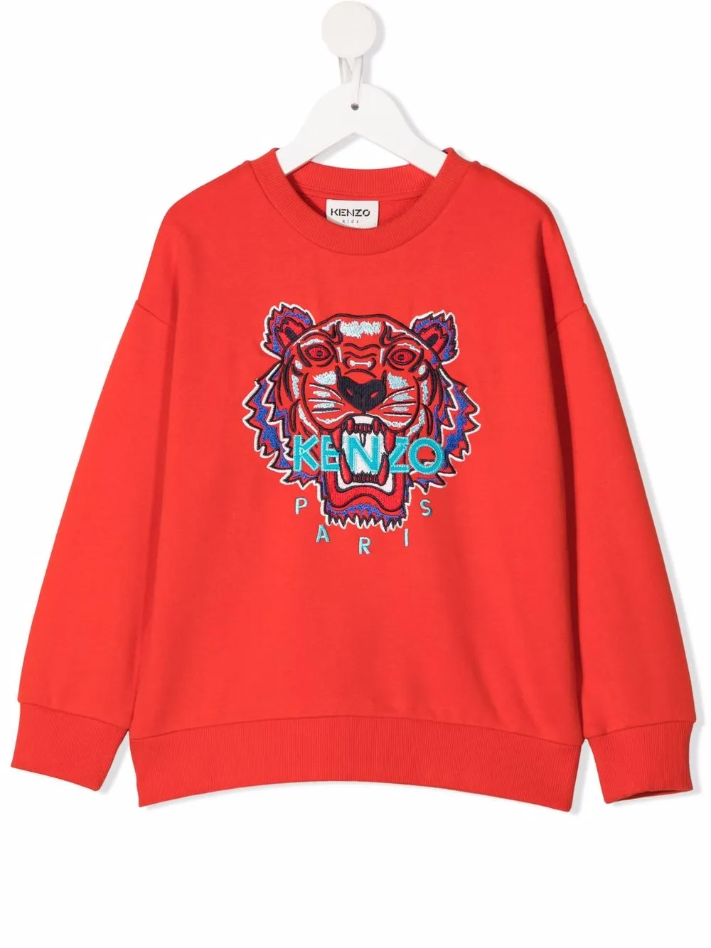 фото Kenzo kids толстовка с вышивкой tiger