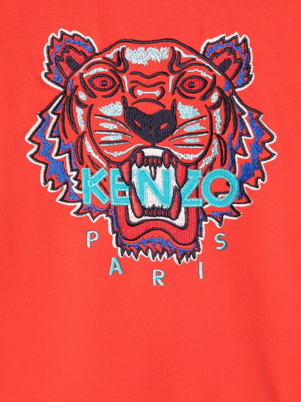 фото Kenzo kids толстовка с вышивкой tiger