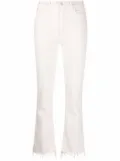 MOTHER The Hustler cropped jeans - White