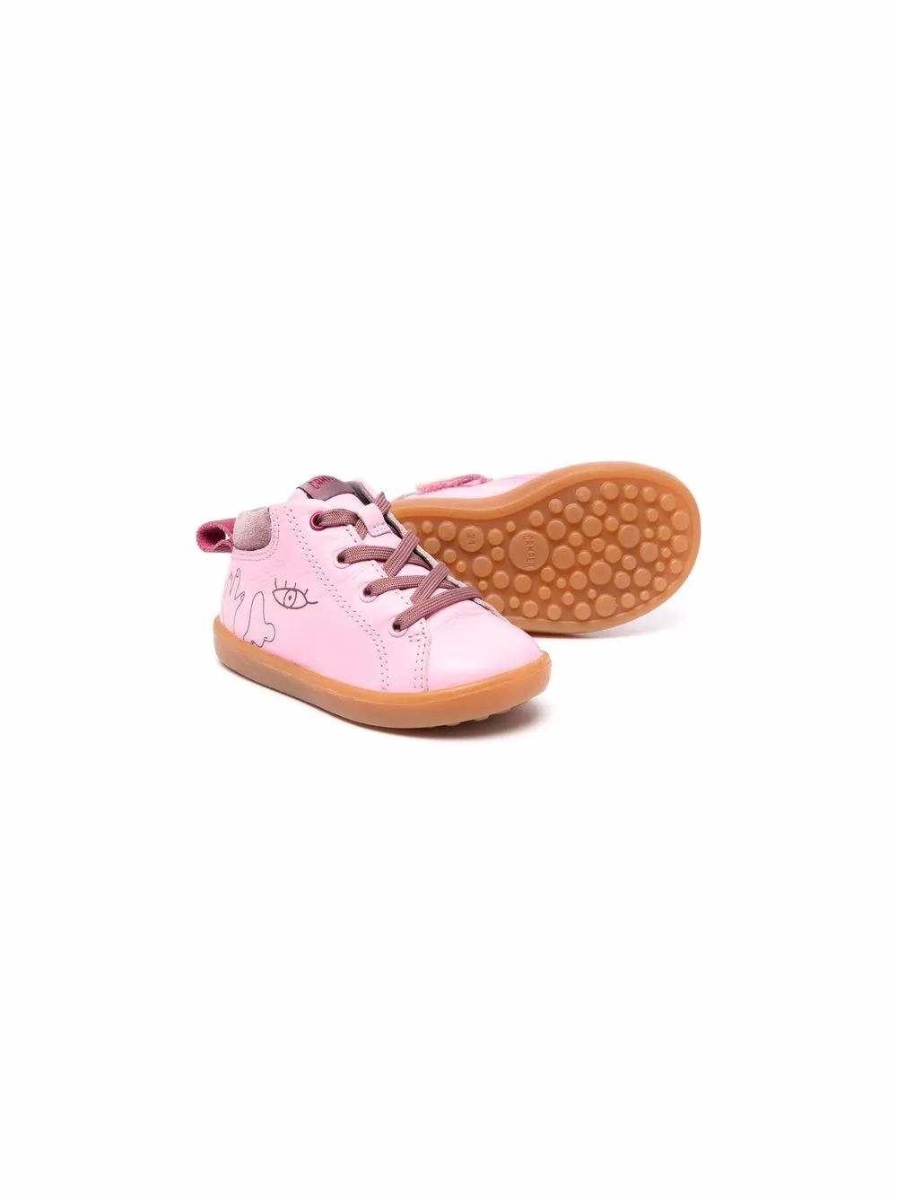 Camper Kids Twins high-top sneakers - Roze