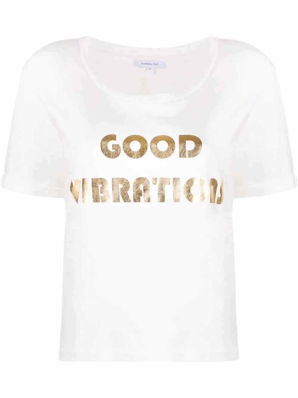 Patrizia Pepe футболка Good Vibrations с принтом Patrizia Pepe футболка Good Vibrations с принтом