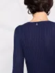 Patrizia Pepe lurex ribbed-knit jumper