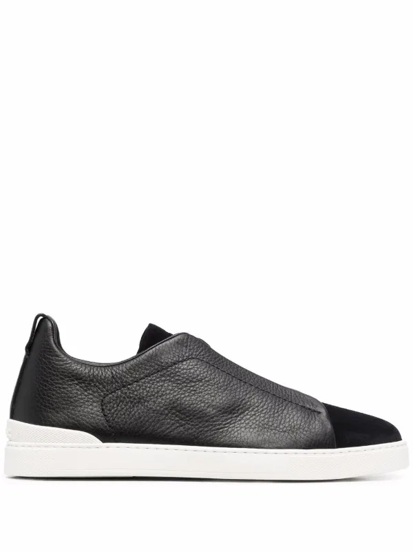 Leather laceless sneakers Outlet