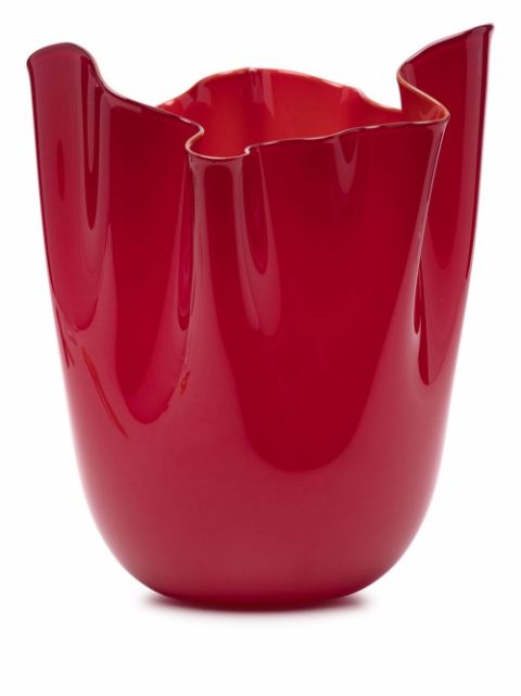 Venini Fazzoletto Bicolore Vase