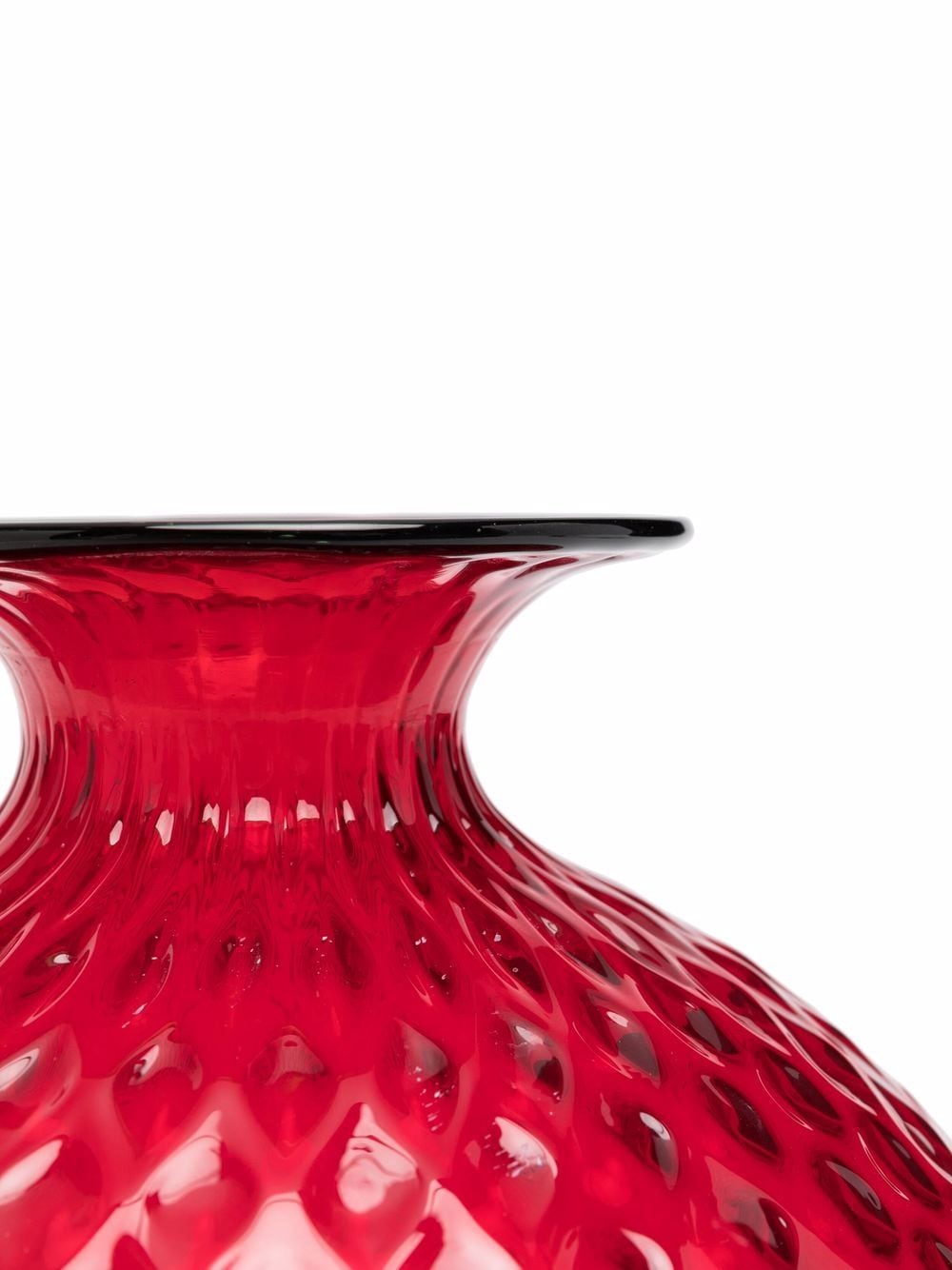 Shop Venini Monofiori Balloton Vase In Red