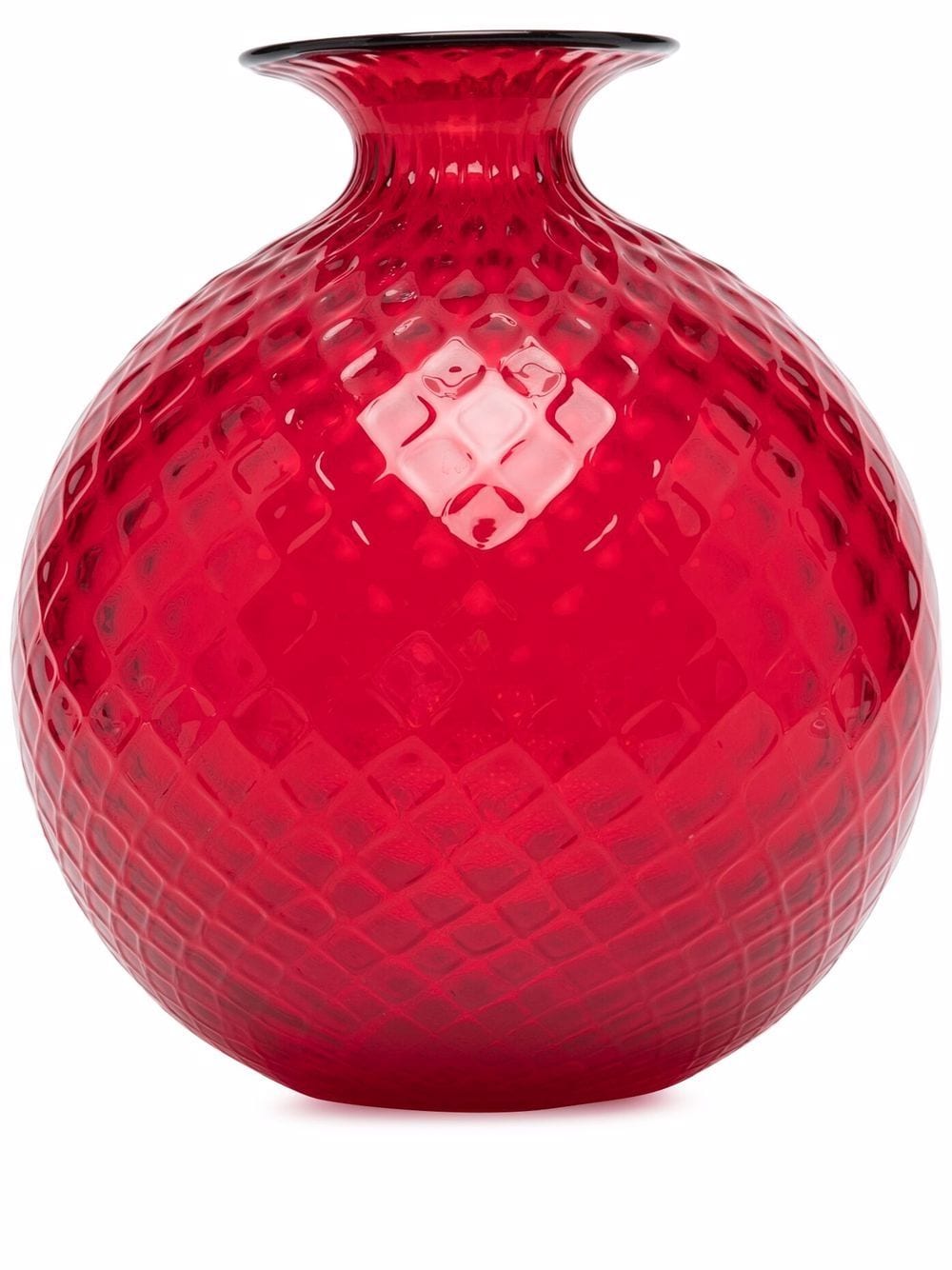 Venini Monofiori Balloton Vase In Red
