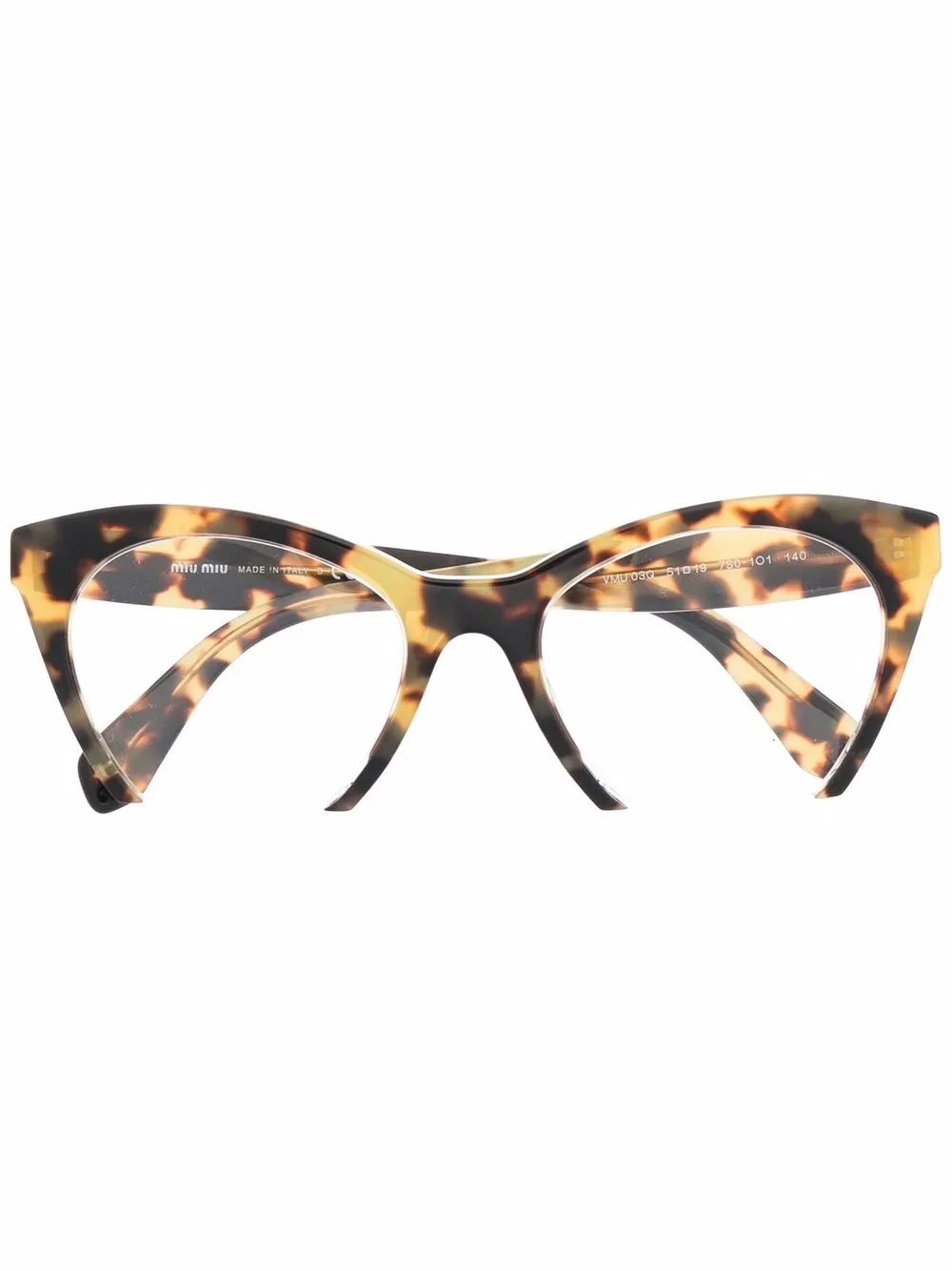 Image 1 of Miu Miu Eyewear MU03QV 7S01O1 cat-eye frame glasses