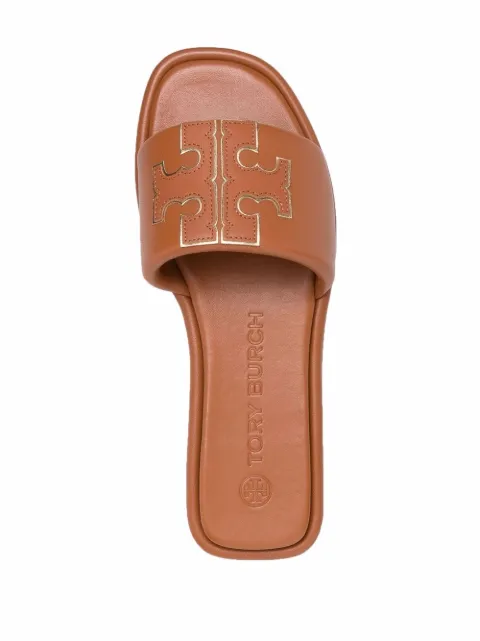 tory burch tan slides
