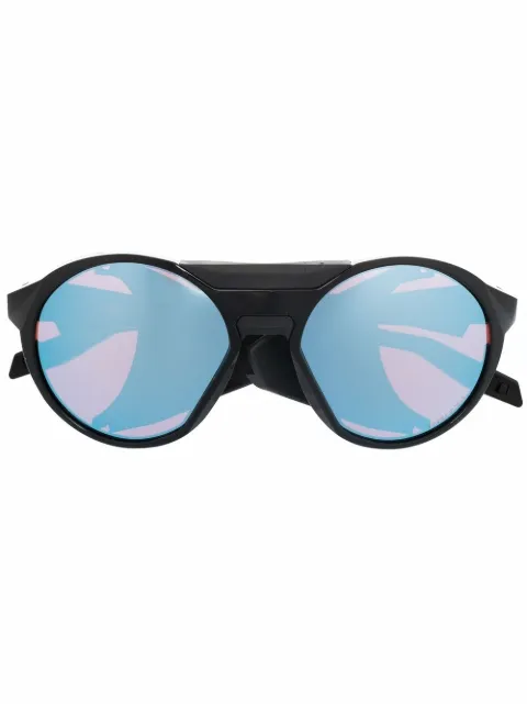 Oakley round-frame tinted-lens sunglasses