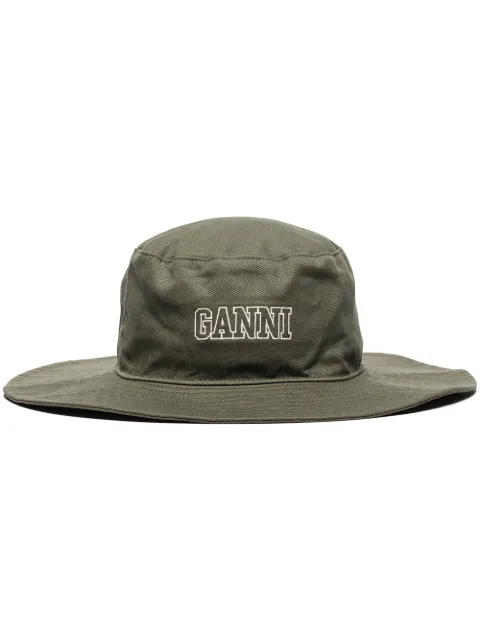 GANNI sombrero con logo bordado