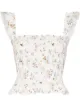 Image 1 of Reformation Junebug floral print cropped top