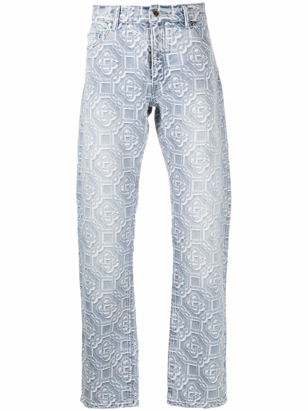 фото Casablanca прямые джинсы с геометричным принтом