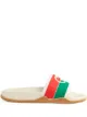 Image 1 of Gucci Interlocking G Web stripe slides