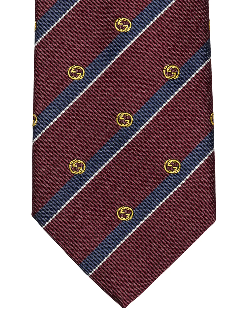 Image 2 of Gucci striped GG silk tie