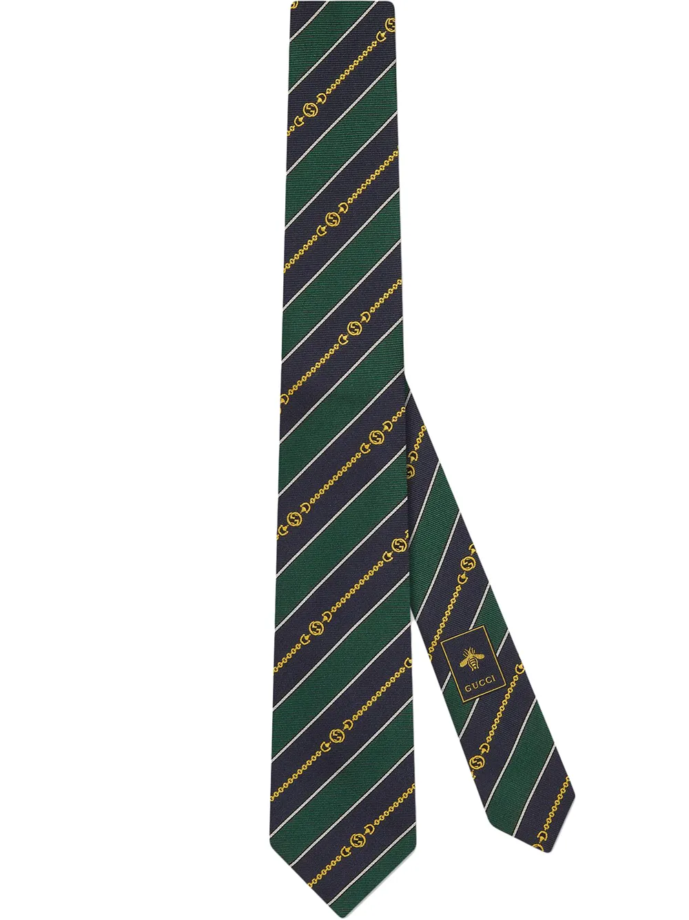 

Gucci Interlocking G chain tie - Green