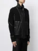 Isaac Sellam Experience funnel neck zip-up jacket