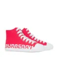 Burberry Kids logo-print high-top sneakers - Red