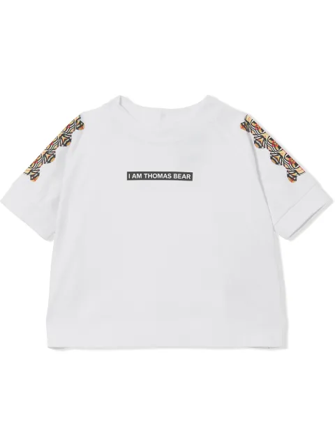 Burberry Kids slogan-print short-sleeve T-shirt