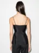 GIA STUDIOS peplum hem sleeveless top