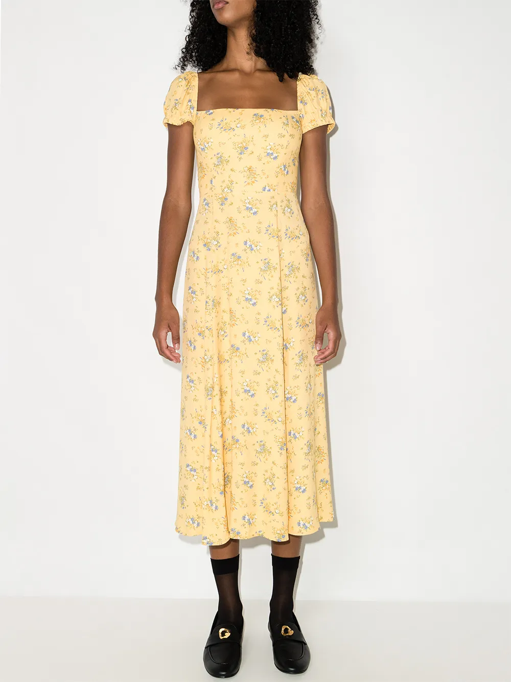 Image 2 of Reformation Sienne floral-print midi dress
