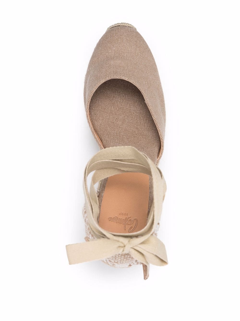 Shop Castaã±er Catrina 80mm Wedge Espadrilles In Neutrals