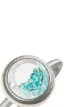 Image 2 of Moritz Glik 18kt palladium grey gold paraiba tourmaline and enamel shaker ring