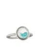 Image 1 of Moritz Glik 18kt palladium grey gold paraiba tourmaline and enamel shaker ring