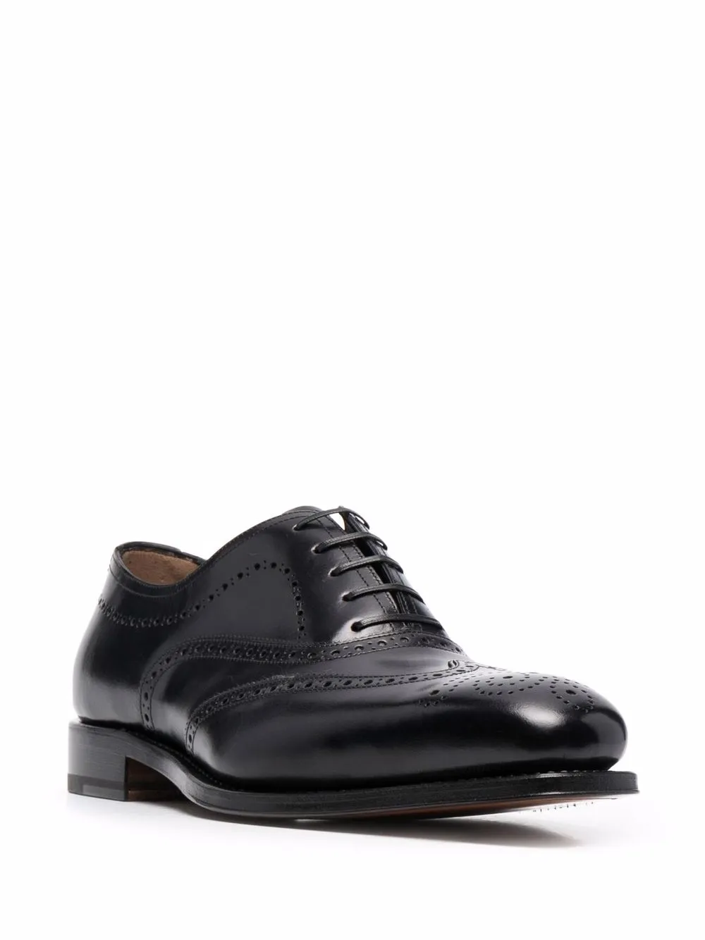 Ferragamo Oxford leren schoenen Zwart