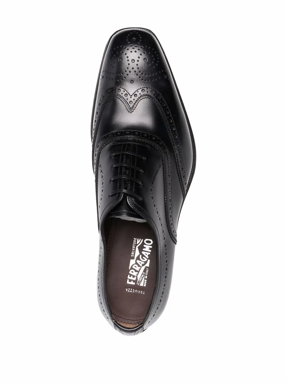 Ferragamo Oxford leren schoenen Zwart