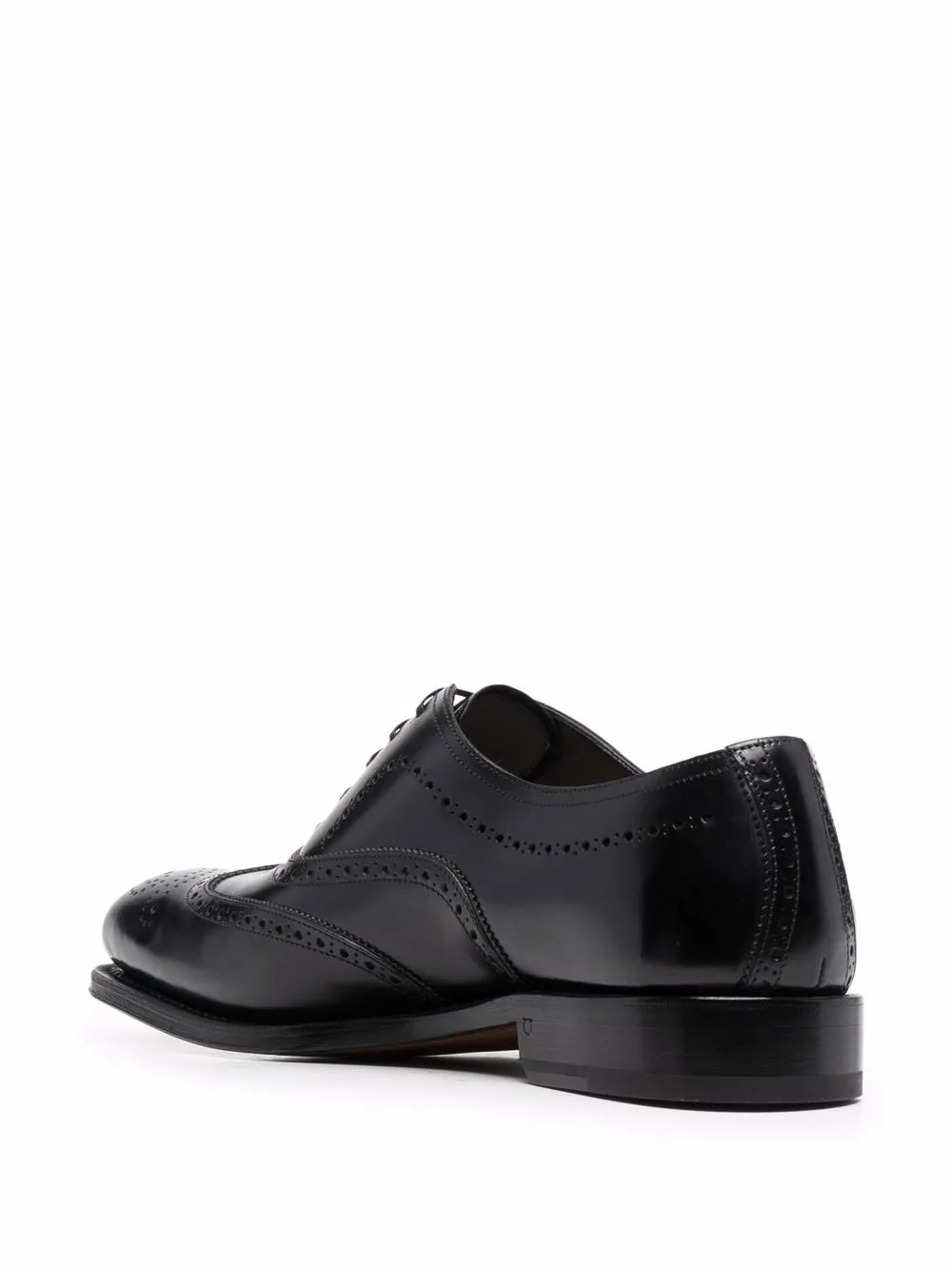 Ferragamo Oxford leren schoenen Zwart