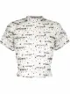 Image 1 of Ottolinger floral-embroidered logo-print blouse
