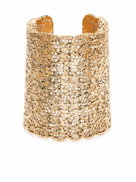 Aurelie Bidermann lace-effect large bracelet