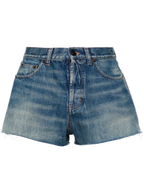 Saint Laurent shorts de mezclilla