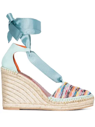 striped wedge espadrilles
