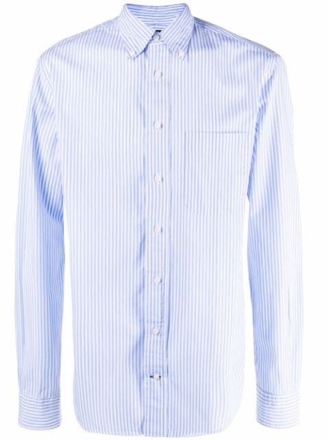 Gitman Bros Bengal stripe-print cotton shirt
