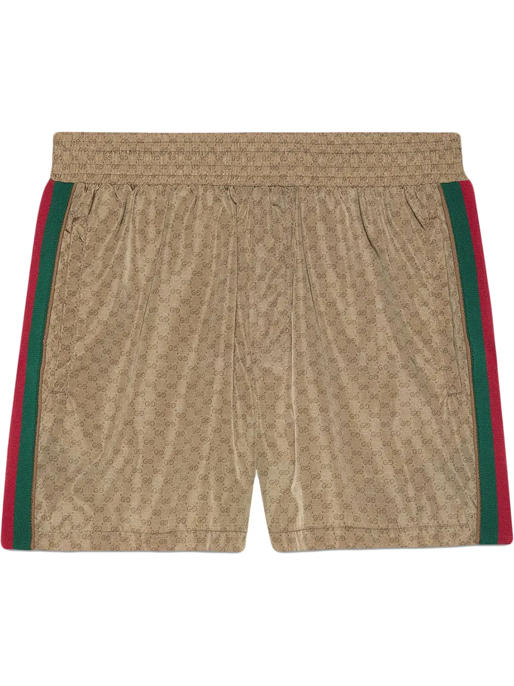 Gucci GG Supreme-print Swim Shorts - Brown