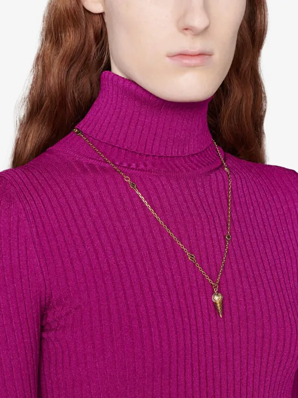 cream cone necklace with Express 