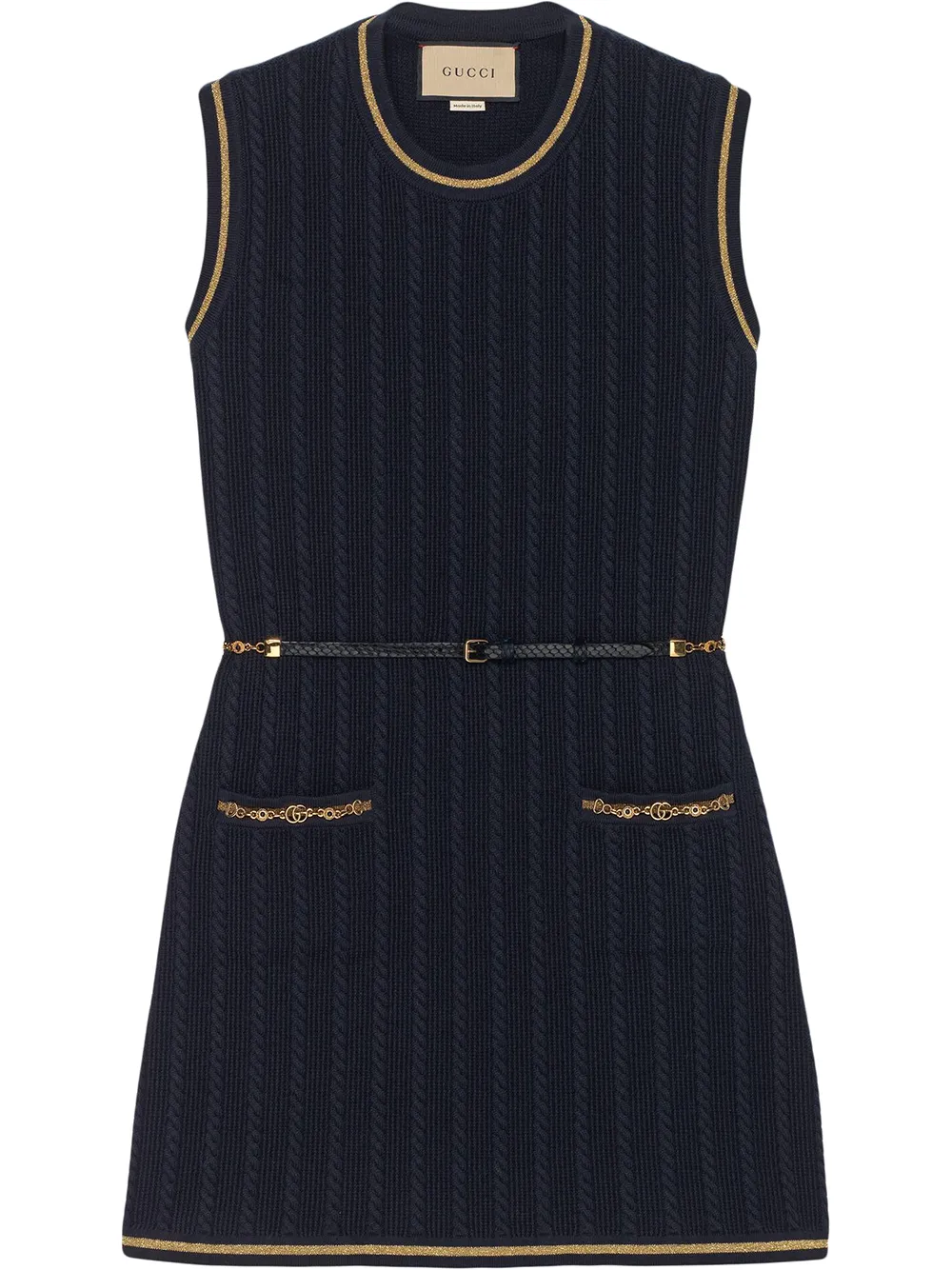 GUCCI INTERLOCKING G KNITTED DRESS