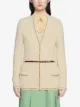Gucci cable-knit belted cardigan