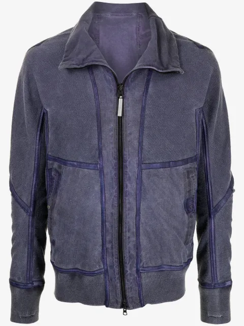 Isaac Sellam Experience funnel neck leather jacket