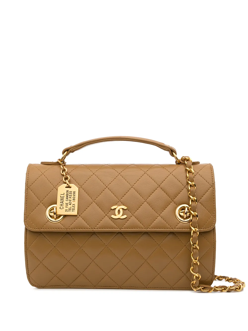 

Chanel Pre-Owned bolsa con capitonado de rombos 1985-1990 - Marrón