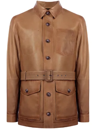 belted field jacket