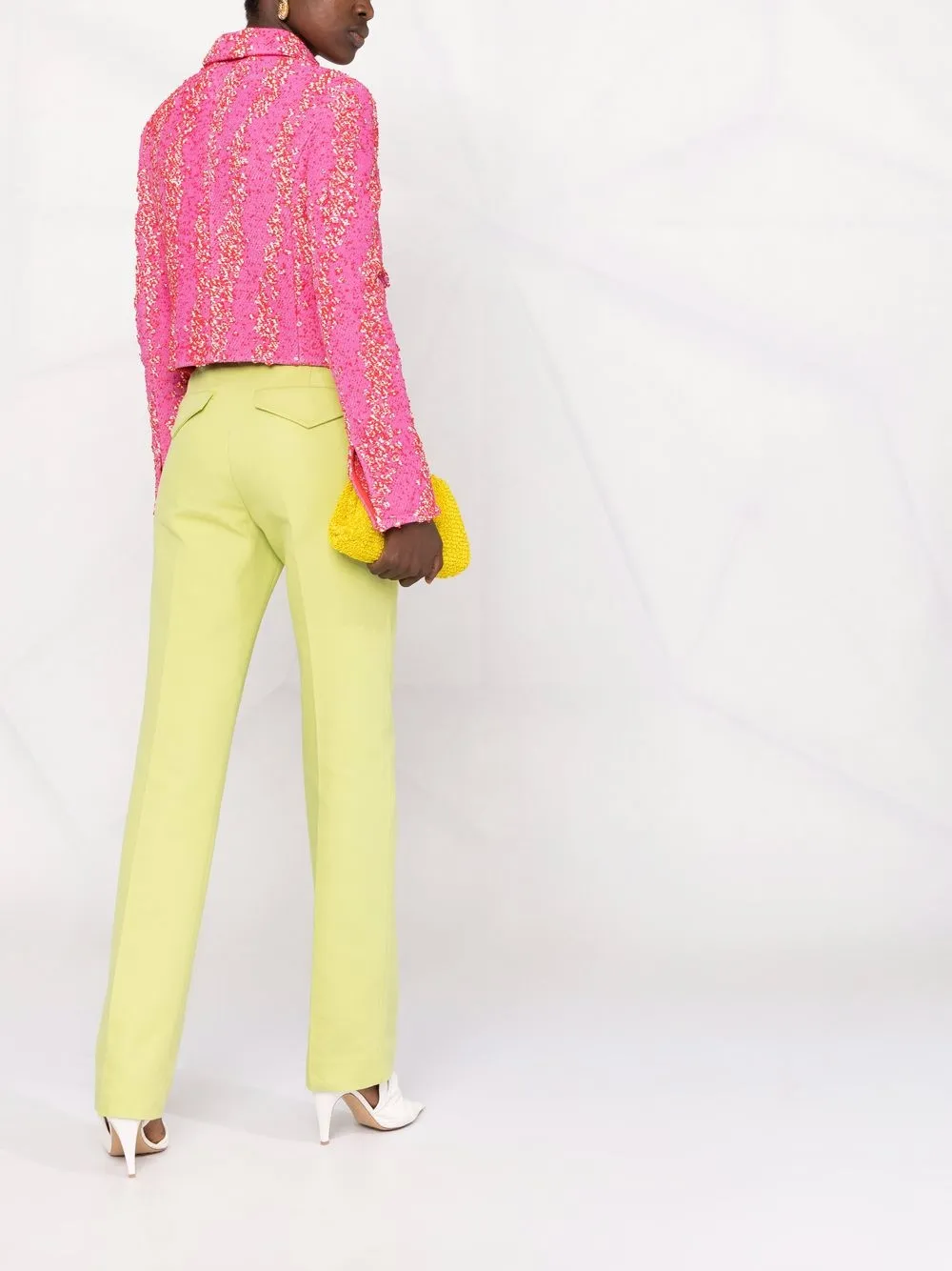 фото Bottega veneta прямые брюки с завышенной талией